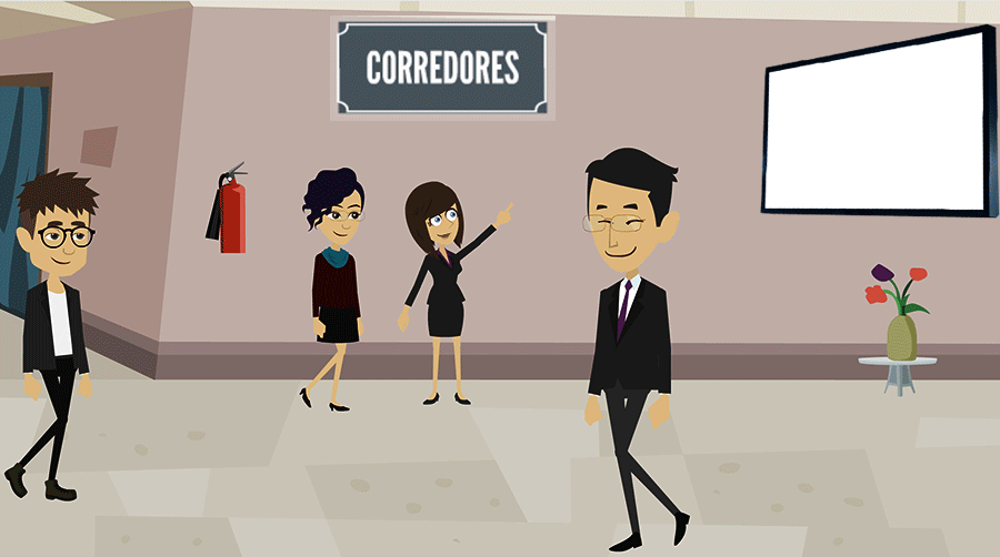 corredor - TV empresa