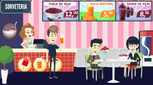 Menu board - TVS midia - SORVETERIA, AÇAI